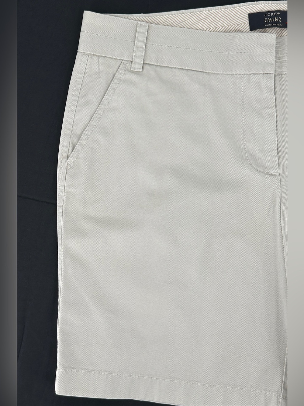 J.Crew Chino Shorts NWT Light Stone Size 12 Classic Cotton - Picture 2 of 10